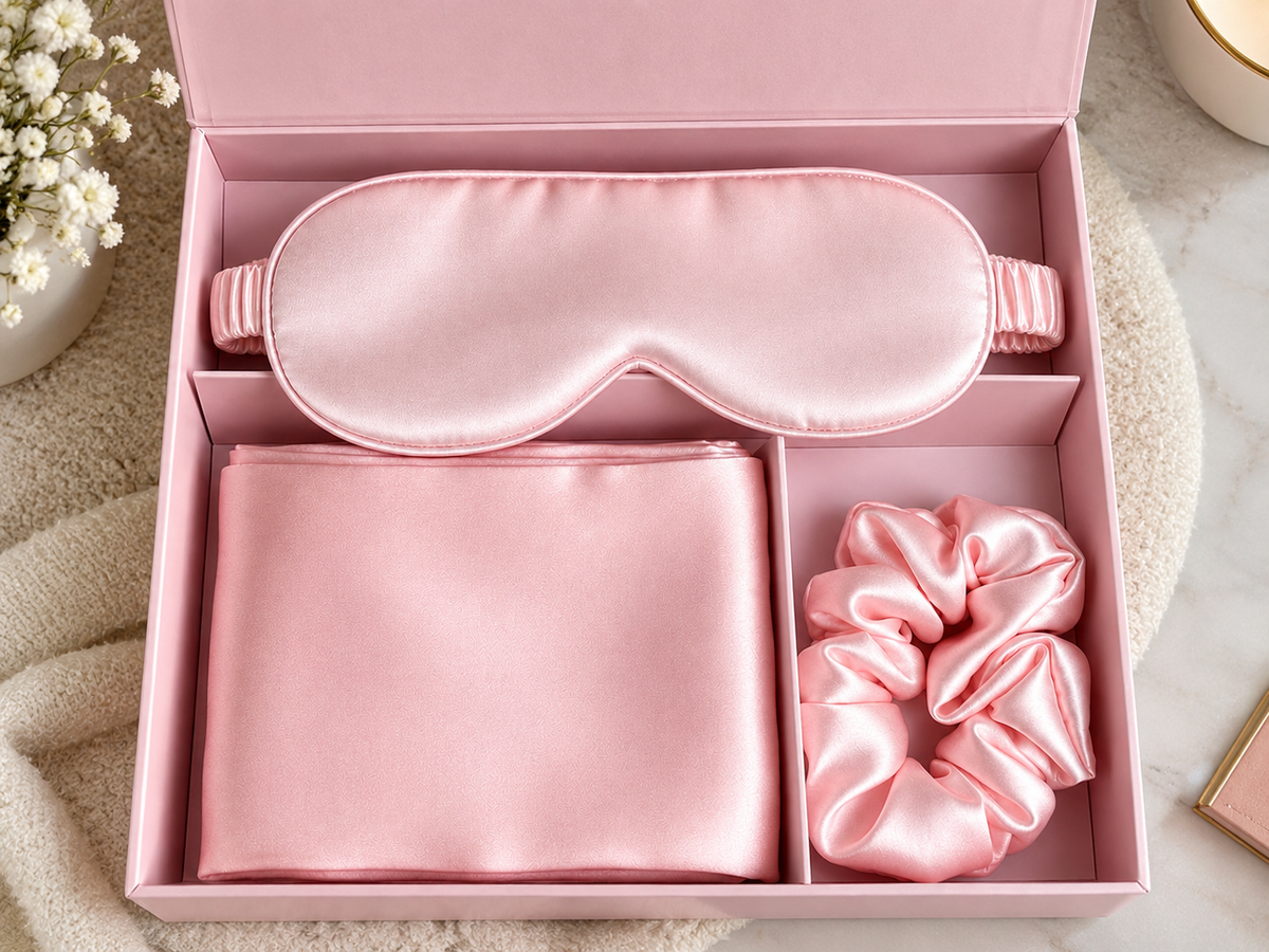 Everlune Luxury Satin Sleep Set - 3-Piece Gift Box