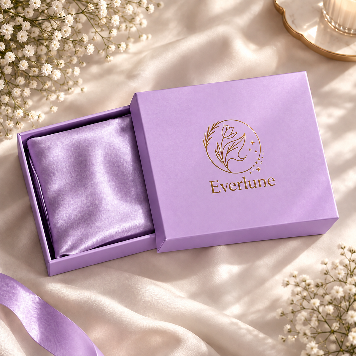 Everlune 100% Pure Mulberry Silk Pillowcase