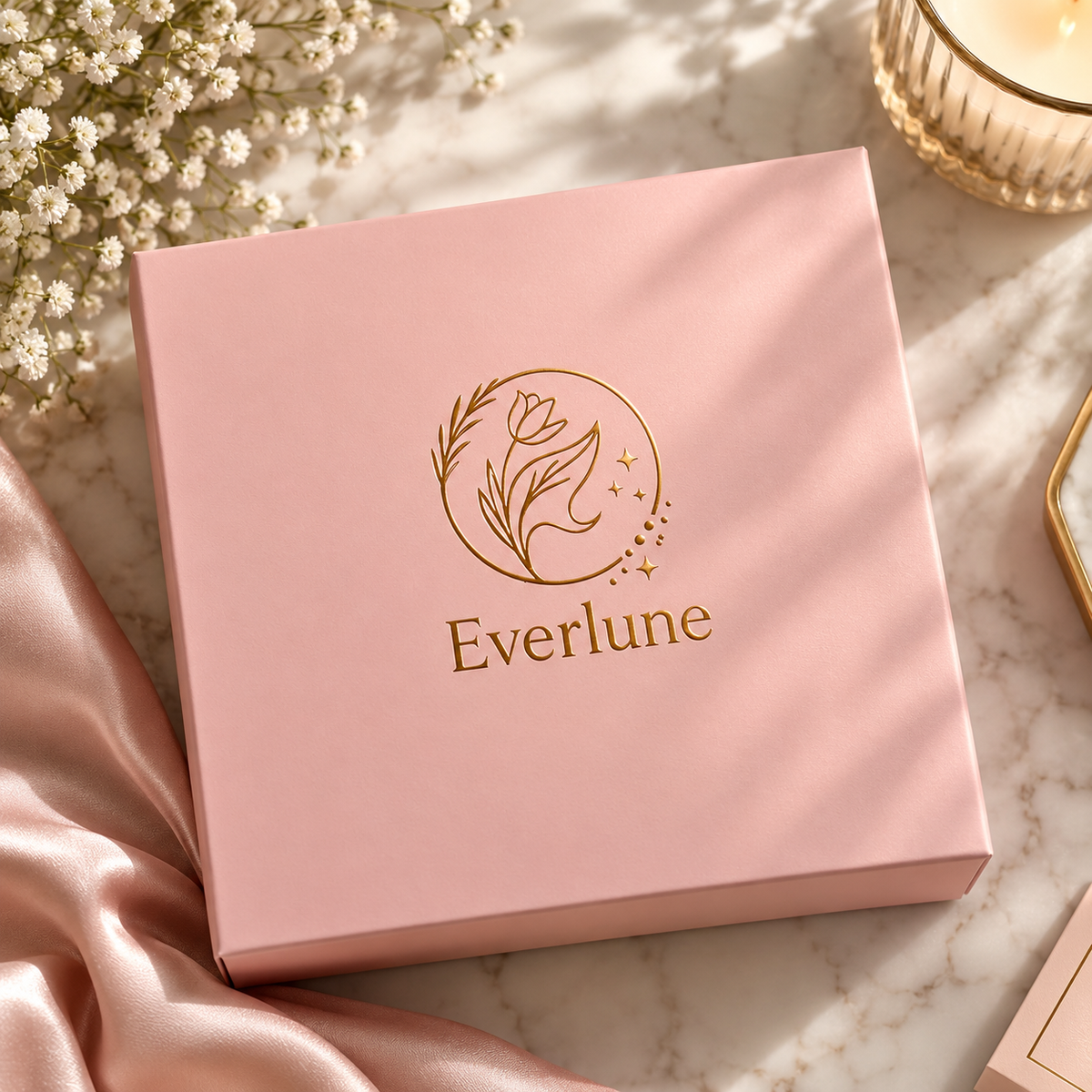 Everlune Luxury Satin Sleep Set - 3-Piece Gift Box