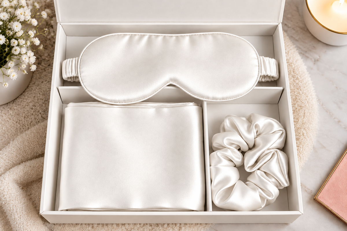 Everlune Luxury Satin Sleep Set - 3-Piece Gift Box